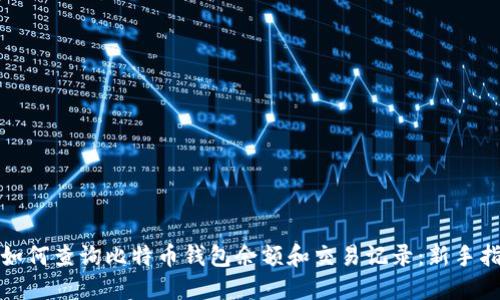 : 如何查询比特币钱包余额和交易记录：新手指南